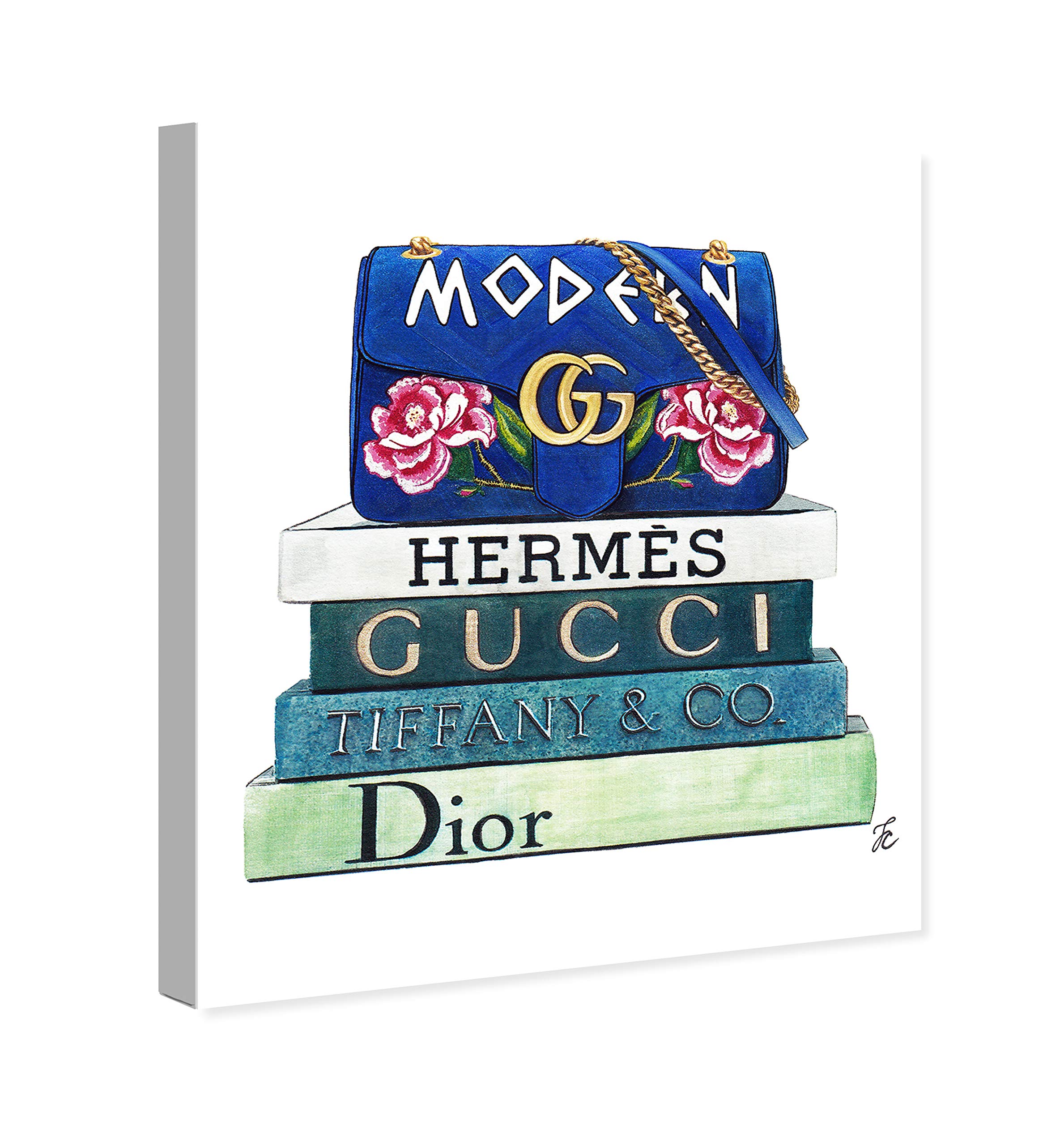 Oliver Gal Artist Co. Modern Fashion Wall Art Canvas Print - Doll Memories with Stylish Bag & Books | Perfect for Living Room, Bedroom & Office Decor