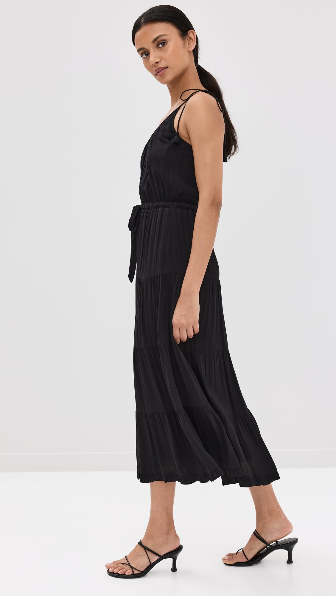 PAIGE Women's Wellsley Dress - Flowy Midi Dress with Pockets, Casual & Elegant, Perfect for Office, Date Night & Summer Outings