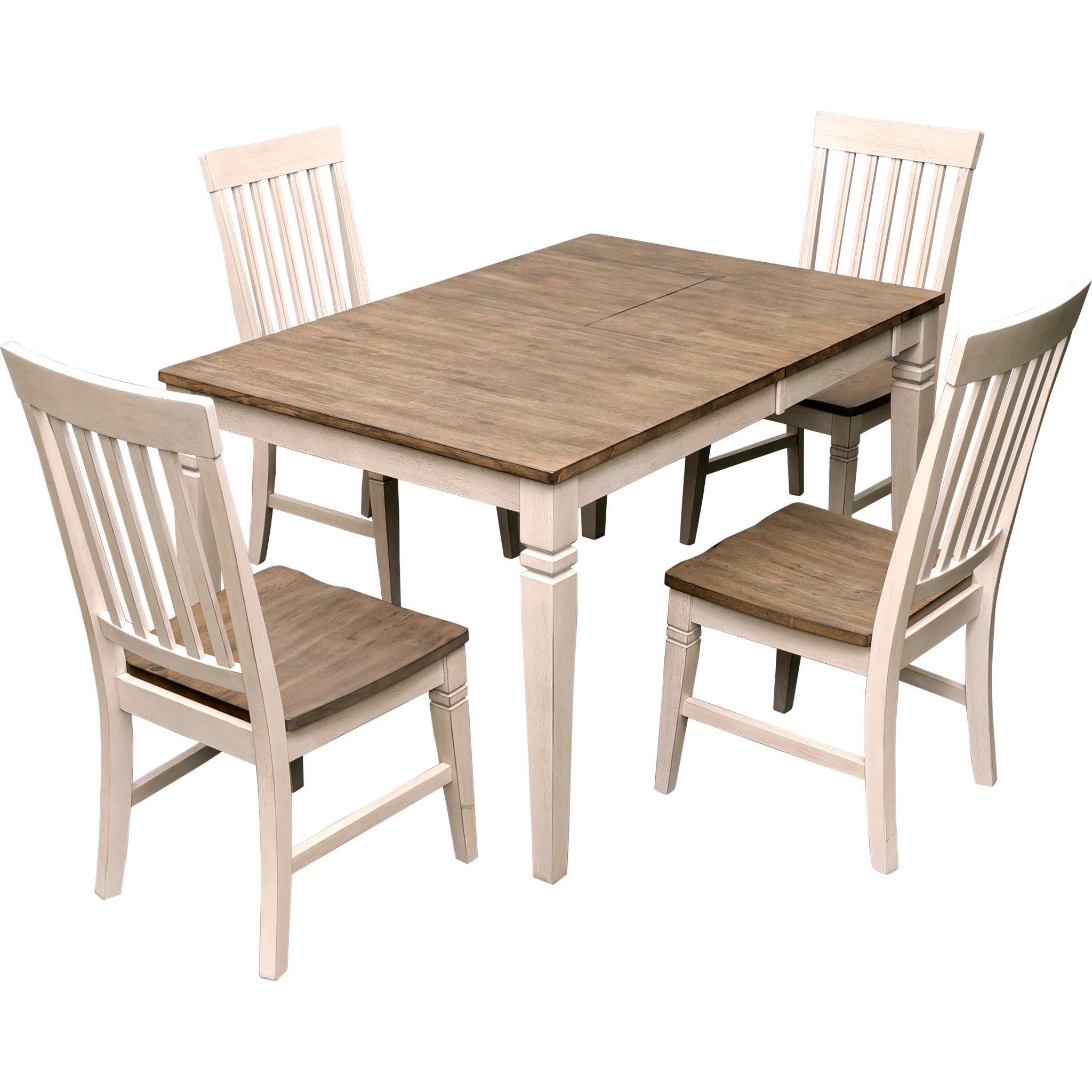 Modern 5-Piece Beacon Dining Set - Elegant Wooden Table & Chairs for Kitchen & Dining Room - Perfect for Family Meals & Entertaining Guests