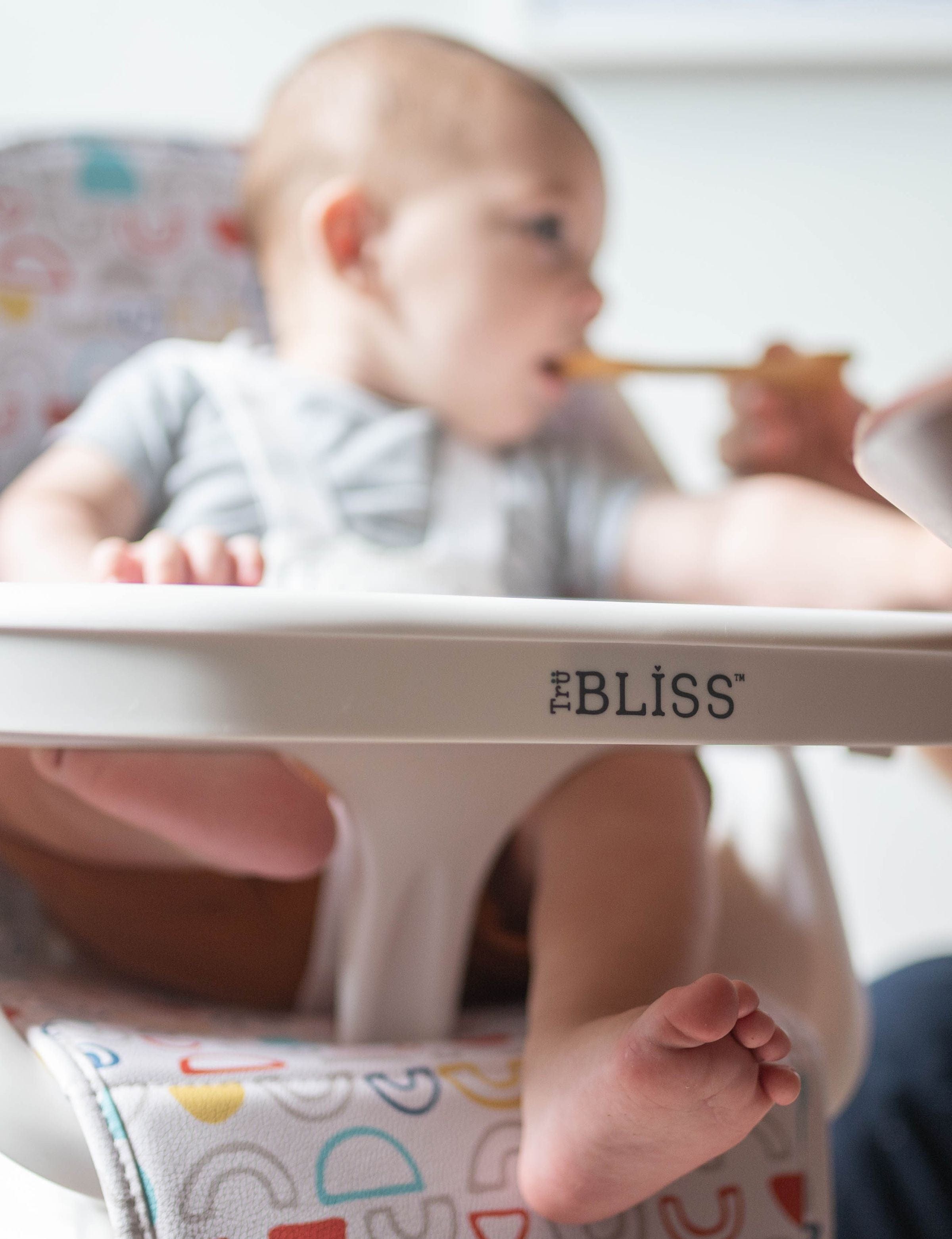 TruBliss 360° Rotating High Chair for Babies & Toddlers - Adjustable Height, Easy Clean, Compact Foldable Design for Home, Restaurant & Travel Use