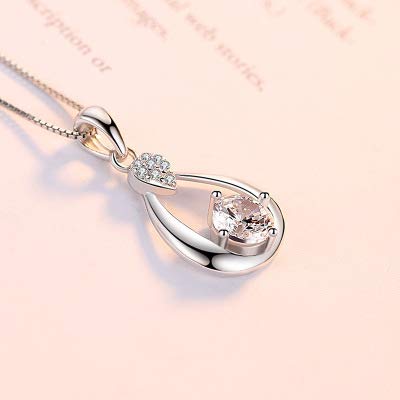 925 Sterling Silver Heart Pendant Necklace for Women - Dainty Clavicle Chain Jewelry, Korean & Japanese Style Minimalist Accessory - Perfect for Date Night, Gift Giving & Everyday Wear