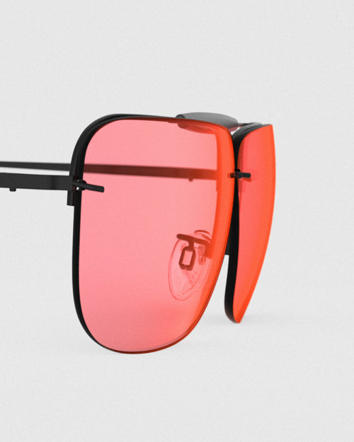 Classic Vermillion Sunglasses - Medium Size UV Protection Lenses for Men & Women - Perfect for Outdoor Activities, Driving, and Fashion Accessories