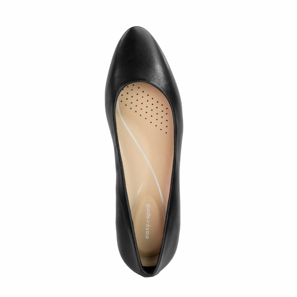Easy Spirit Women's Caldise Black M Slip-On Loafers - Comfortable & Stylish Shoes for Work, Travel & Everyday Wear