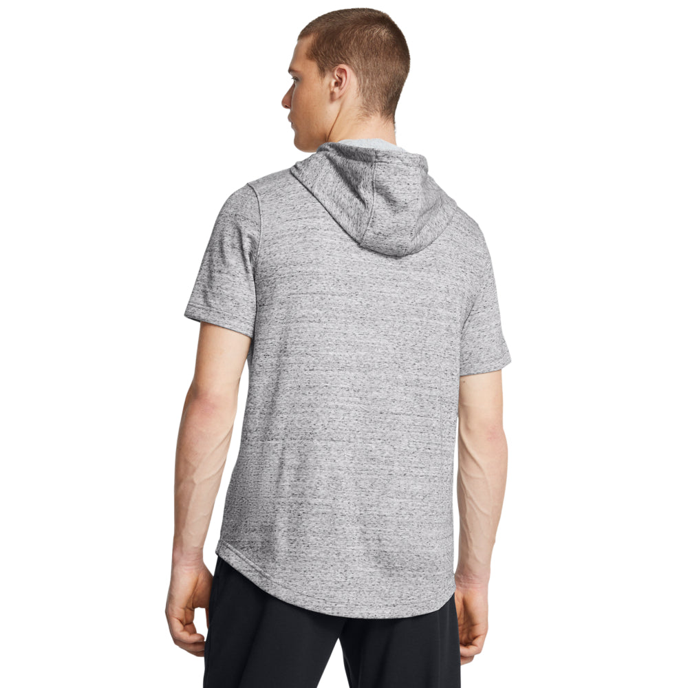 Men's Under Armour Project Rock Terry Hoodie Tee - Moisture-Wicking Workout Hooded Shirt for Gym & Training | Durable & Comfortable Athletic Wear