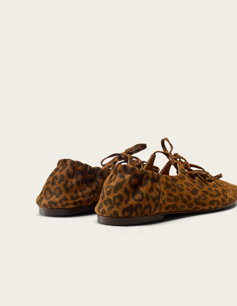 Tula Leopard Print Suede Ballet Flats - Women's Comfortable Slip-On Shoes for Casual Wear, Office & Parties