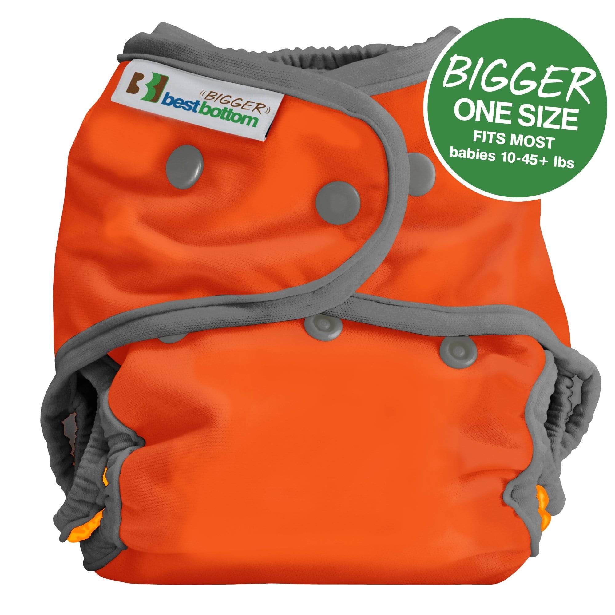 Bigger Best Bottom Diaper Shell - Waterproof Reusable Cloth Diaper Cover for Toddlers & Babies - Perfect for Daycare, Travel & Overnight Use