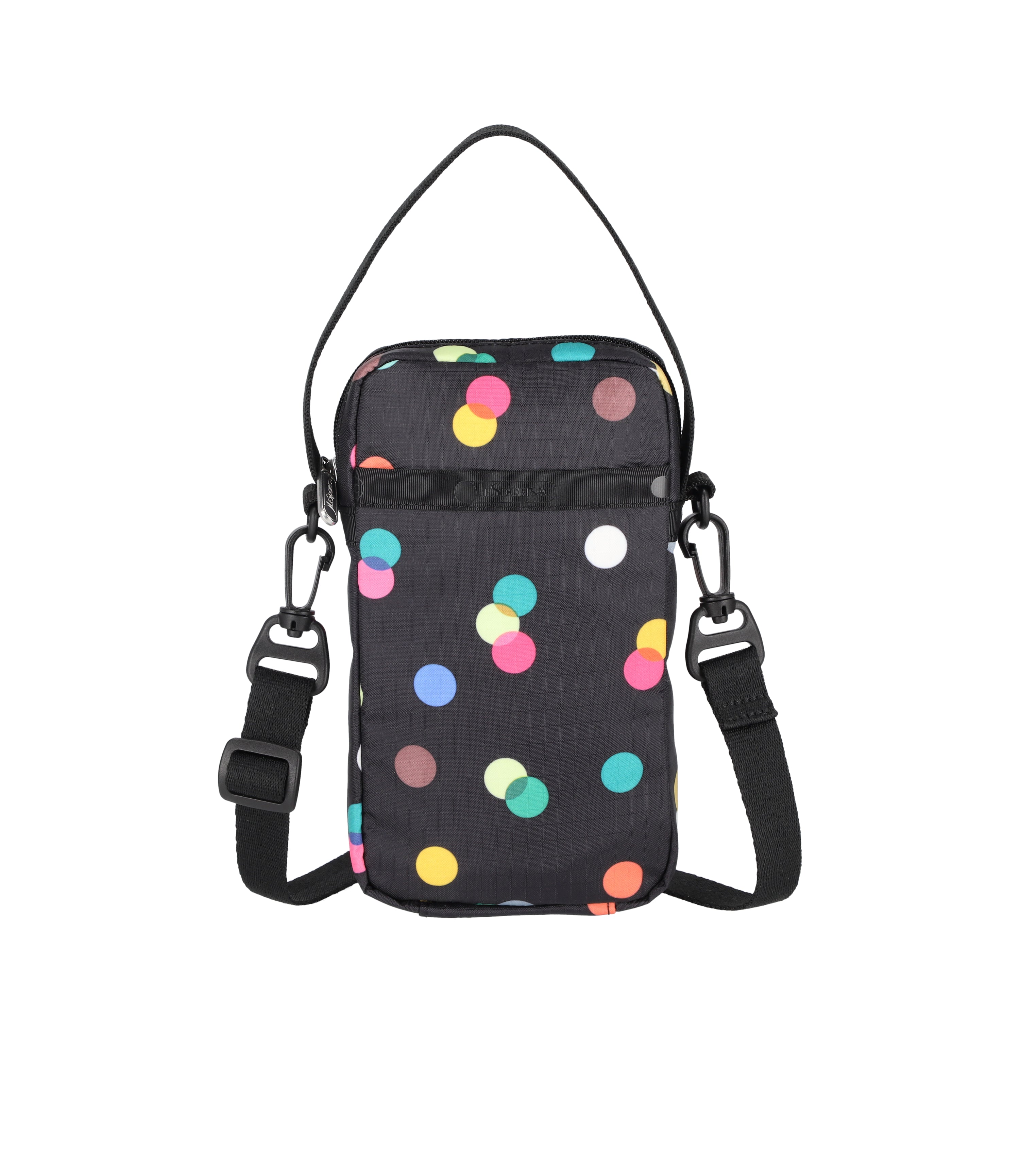 Multicolor Dots Black print