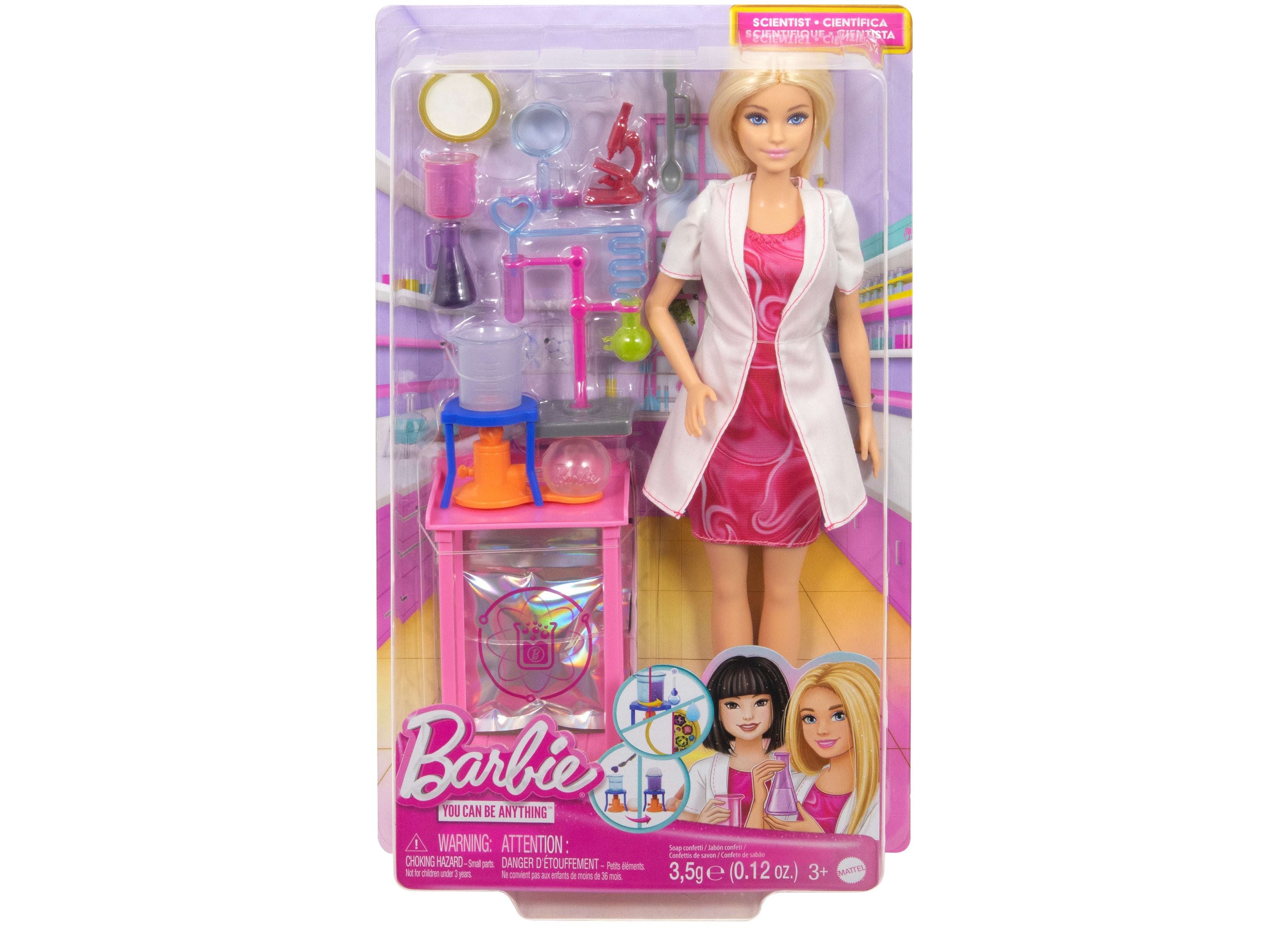 Barbie Scientist Doll with Lab Coat, Goggles & Color-Changing Experiments – Perfect for STEM Learning & Imaginative Play
