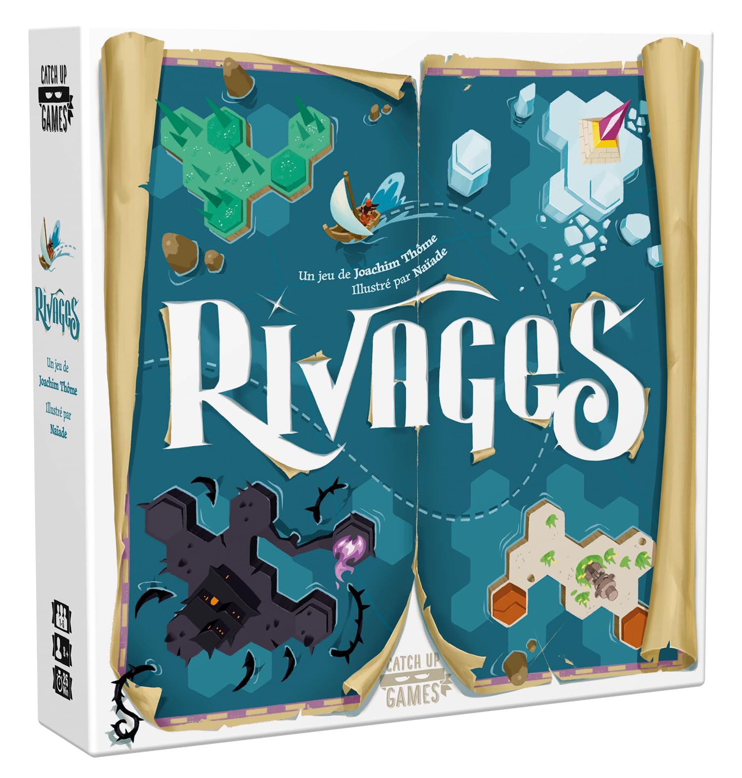 Blackrock Games Rivage - Exploration & Strategy Board Game for 1-5 Players Ages 8+ - Perfect for Family Game Nights