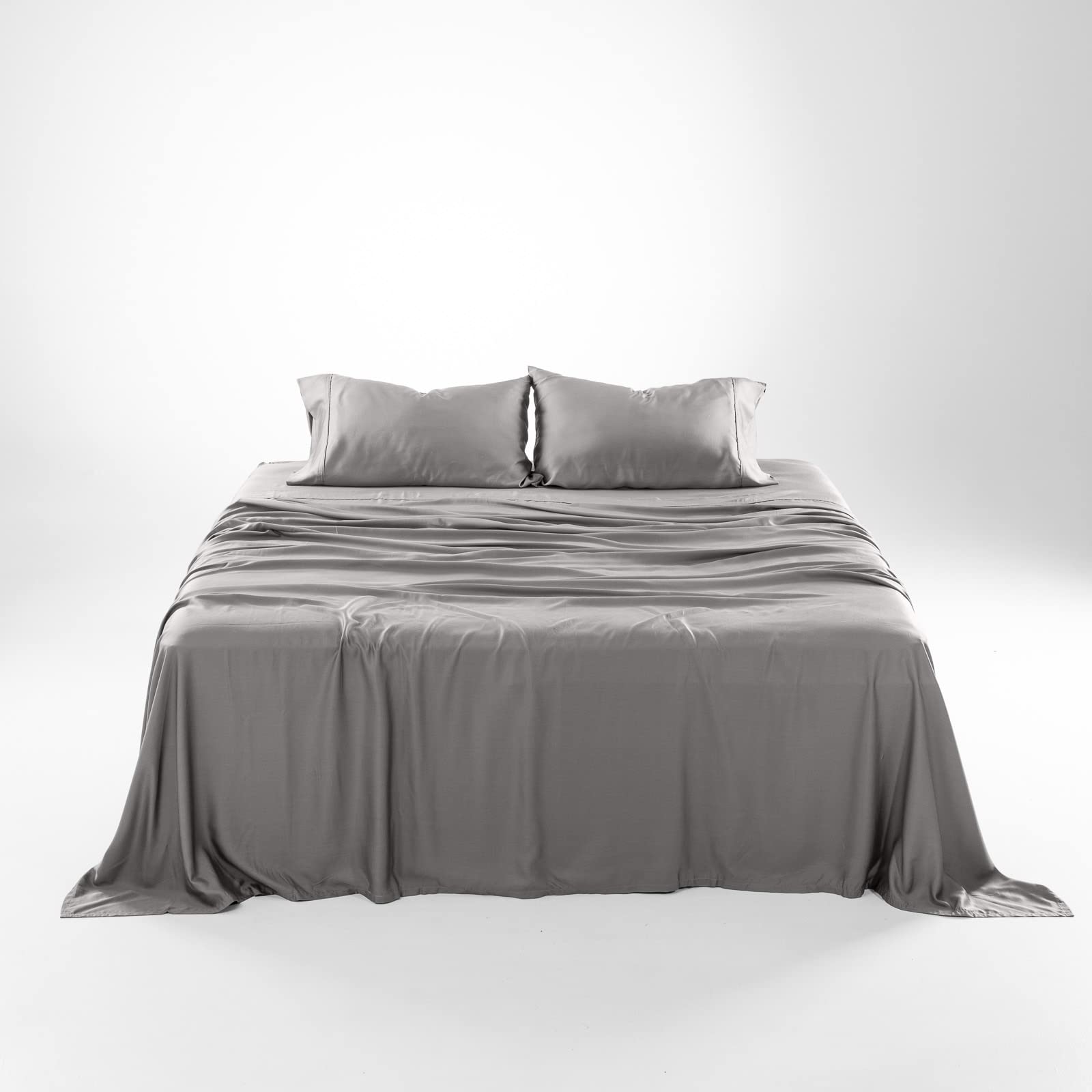 Olive + Crate Eucalyptus Sheets Set - Cooling Queen Size Bed Sheets for Hot Sleepers - 100% Organic Tencel Lyocell - Hypoallergenic & Moisture-Wicking - Deep Pocket 60