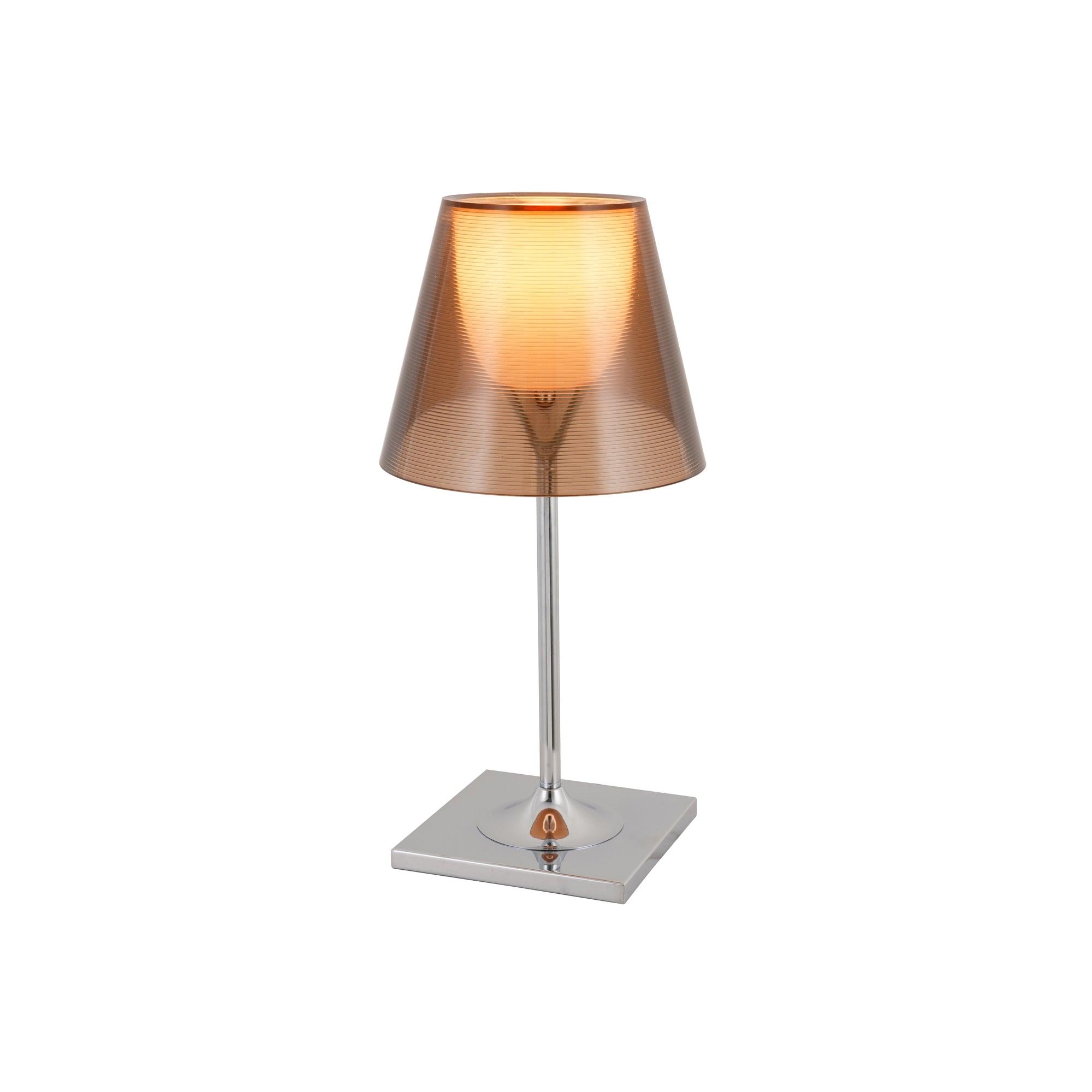 Chrome Prism Table Lamp - Modern Geometric LED Night Light for Bedroom, Living Room & Office Decor | Perfect for Reading, Relaxing & Creating Ambient Lighting
