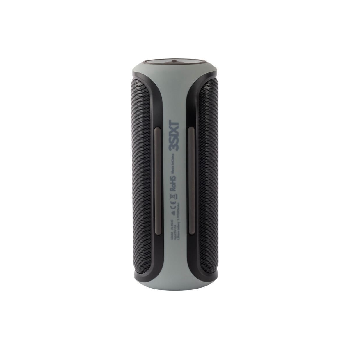 3sixT SoundTube Wireless Bluetooth Speaker - IPX6 Waterproof, Portable Outdoor Speaker for Beach, Pool, Party, Hiking - Black/Grey