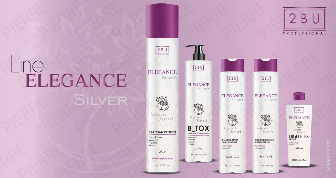 Elegance Multi-Protein Silver Hair Treatment 1000ml - Deep Conditioning for Damaged & Color-Treated Hair - Salon-Quality Repair at Home