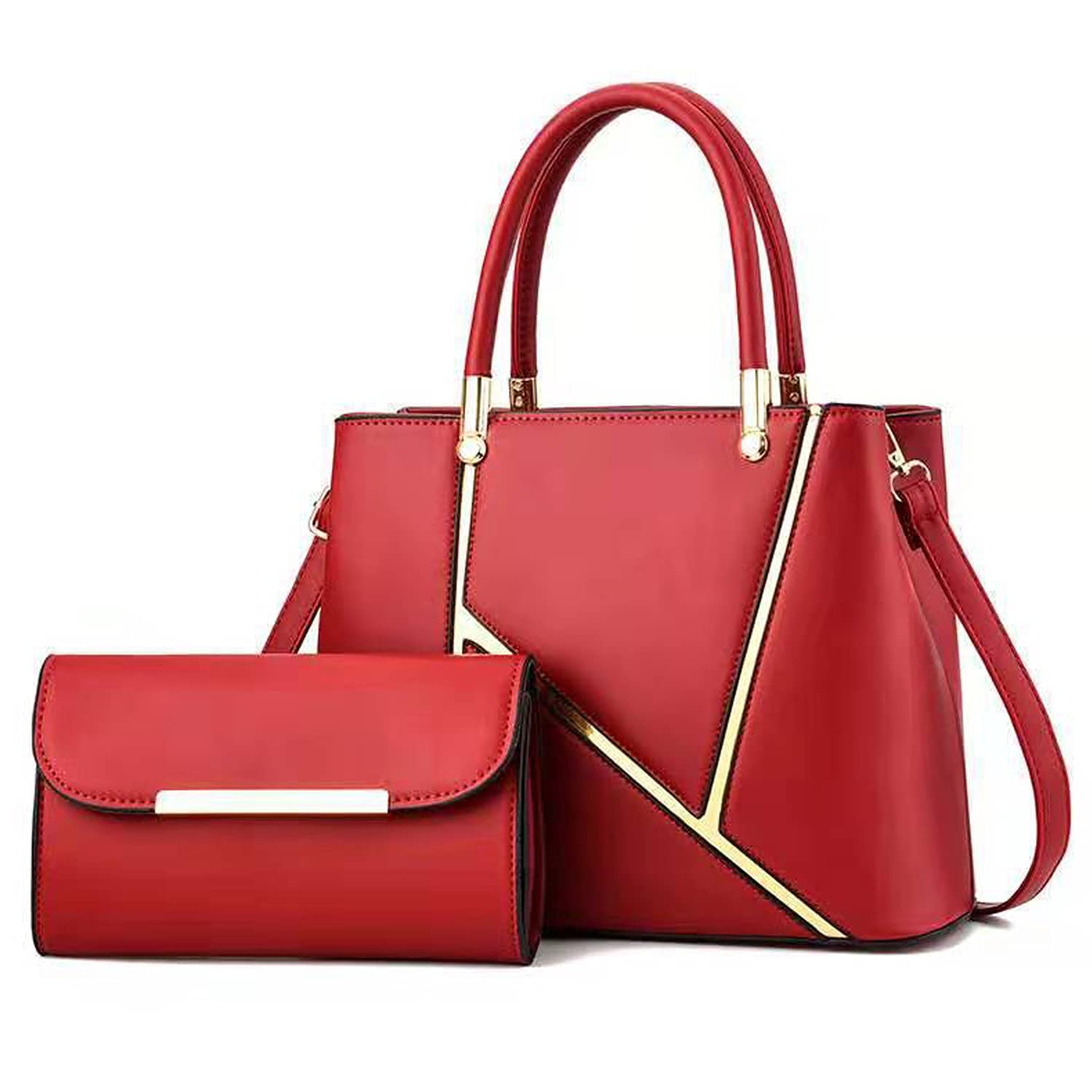 Stylish Women's Shoulder Bag & Wallet Set - 2 Piece Fashion Messenger Bag with Adjustable Strap, Crossbody Purse and Clutch for Work, Travel & Daily Use