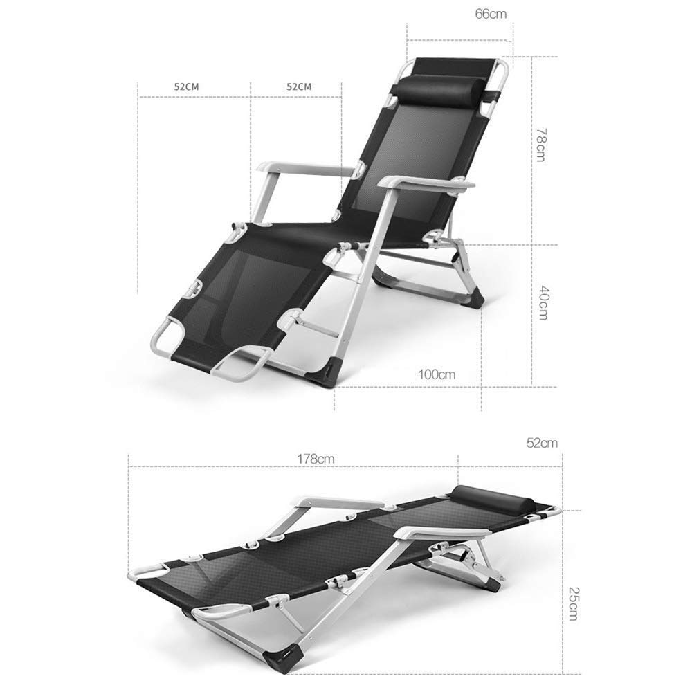 Portable Folding Recliner Chair - Zero Gravity Outdoor Camping Chair, Heavy Duty 200kg Capacity for Garden, Office, Dining & Beach Sunbed Relaxation | Perfect for Patio, Backyard, Picnic & Travel