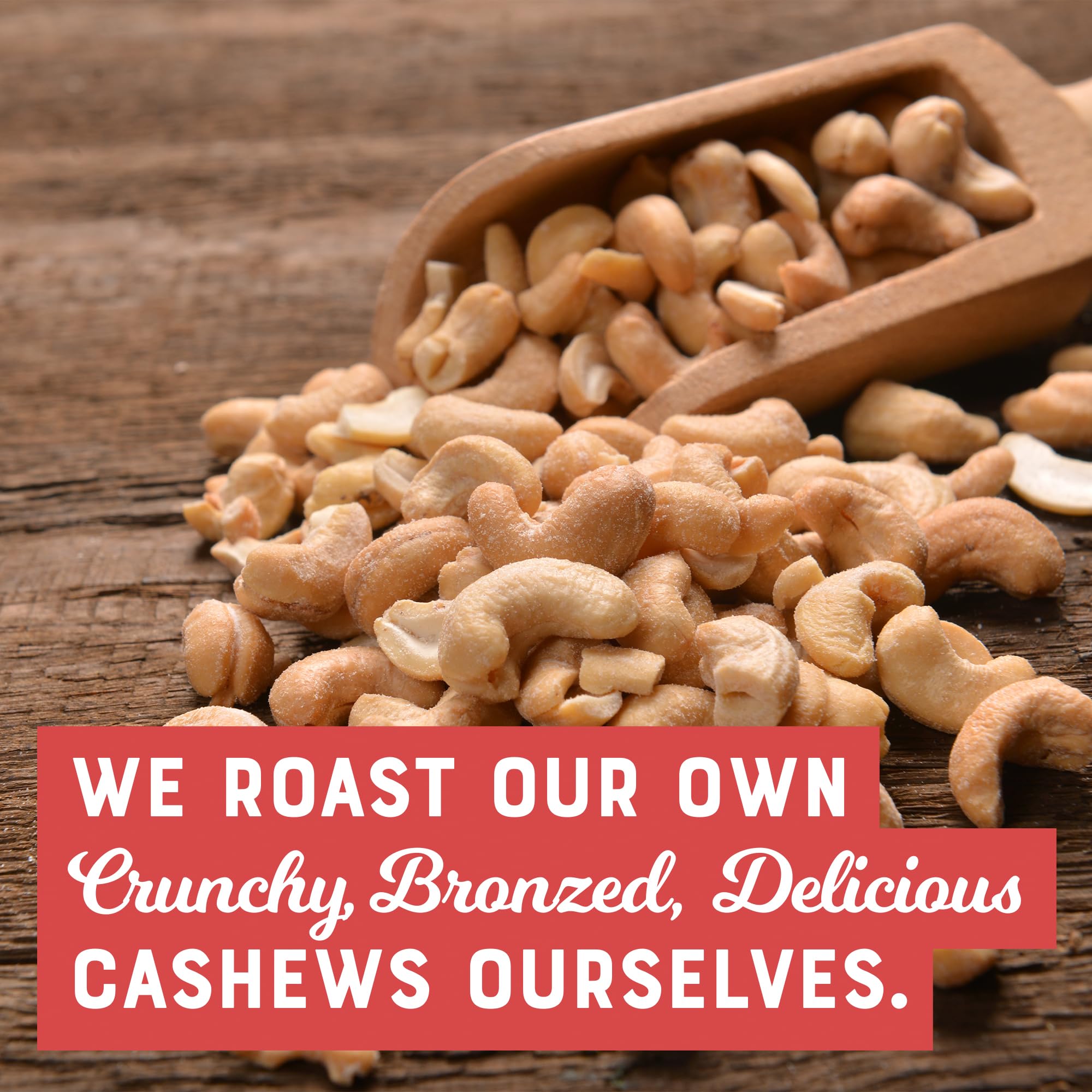 Premium Roasted & Salted Whole Cashew Nuts 1kg (2.2lb) - Sunburst Snacks - Keto Friendly, Vegan Snack for Parties, Gifts & Healthy On-the-Go Nutrition