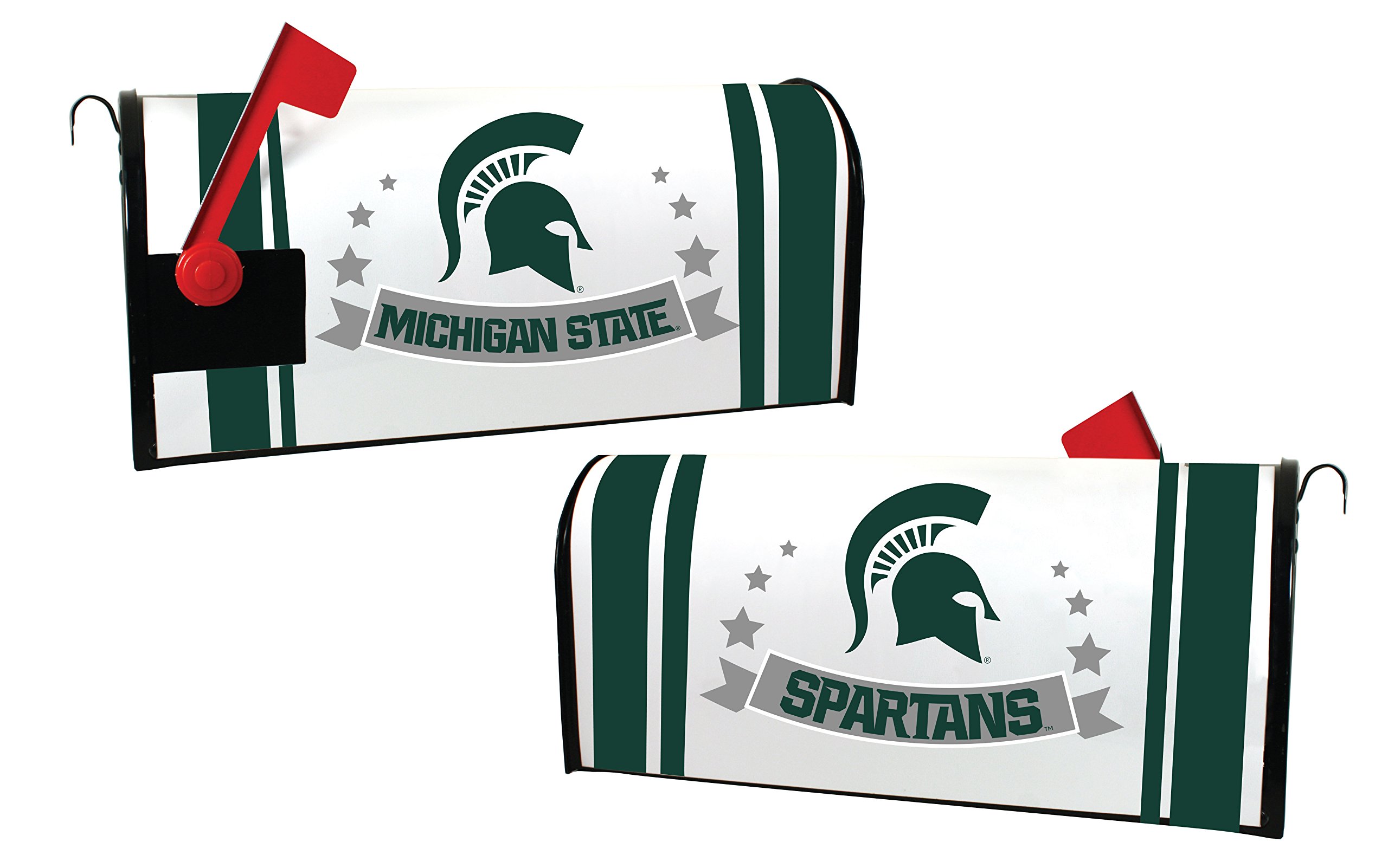 Michigan State Spartans Magnetic Mailbox Cover - Officially Licensed NCAA College Football Decor for Outdoor Mailboxes - Perfect for Game Day, Tailgating, and Spartans Fan Showcase (2016 New Design)
