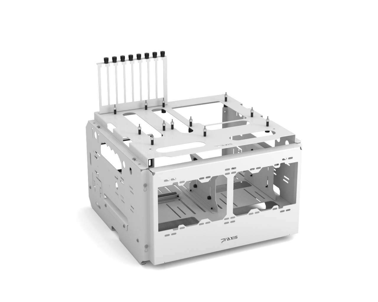PrimoChill WetbenchSX Open Air Computer Test Bench - Flat Edition - White | PC Building & Hardware Testing Station for Custom Gaming Rigs & Workstations