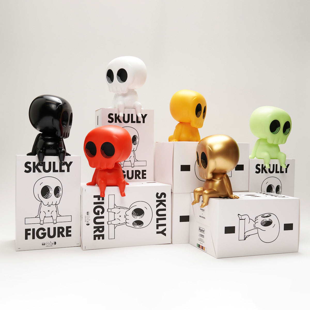 Mike Mitchell SKULLY Vinyl Figure - Limited Edition Red Variant Collectible for Home Decor & Pop Culture Display