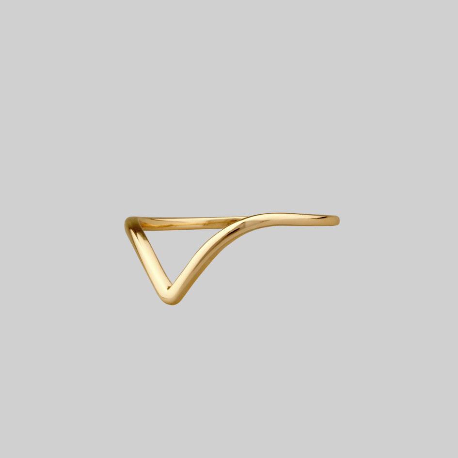 Elegant Chevron Gold Ring for Women - Minimalist Stackable Band - Perfect for Everyday Wear, Gifts & Special Occasions