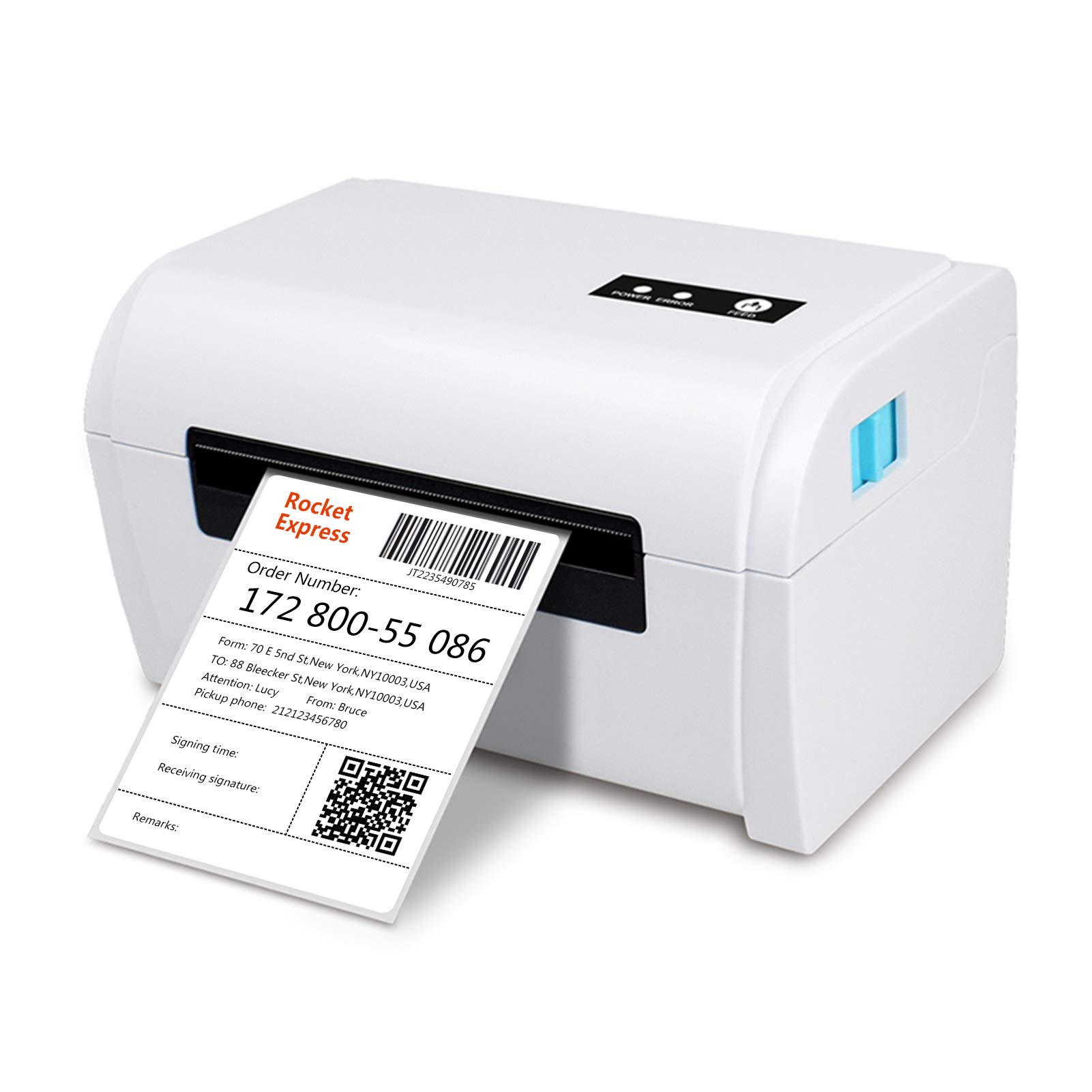 High-Speed Thermal Label Printer for Shipping - USB Compatible (40-110mm Paper Width) | Works with Windows | Perfect for Supermarkets, Stores, Restaurants & Logistics