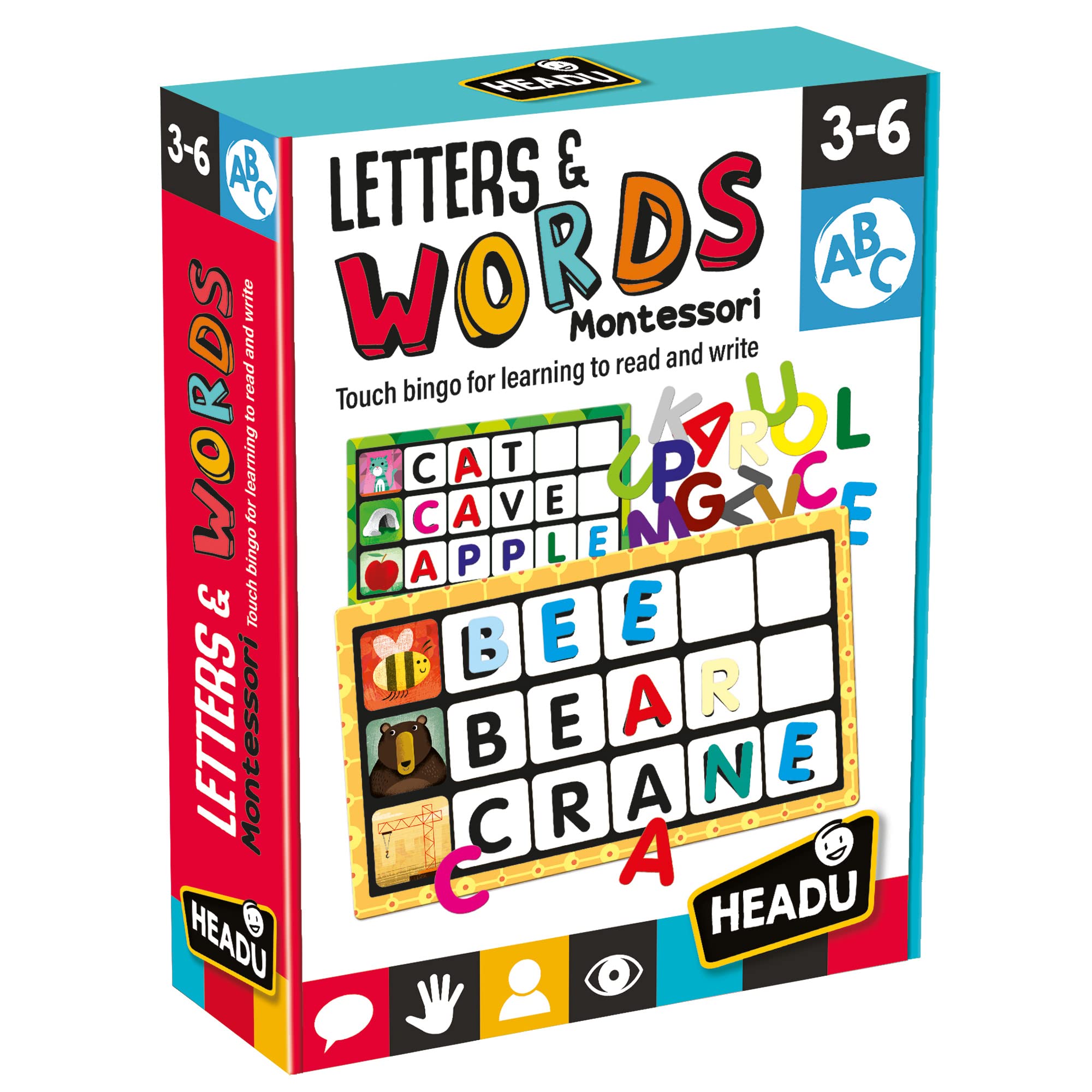 Montessori Letters & Words Educational Toys for Kids Ages 3-6 | Preschool Learning Activities, Homeschool & Classroom Supplies | Perfect for Birthday Gifts & Early Childhood Development