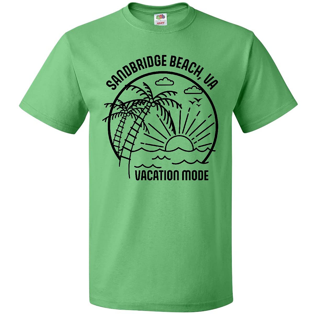 Inktastic Summer Vacation Mode Sandbridge Beach Virginia Adult T-Shirt - Comfortable Casual Tee for Beach Trips, Travel & Relaxation