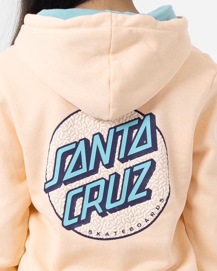 Santa Cruz Sprinkle Dot Girls Hoodie - Soft Cotton Pullover for Kids | Cute Graphic Sweatshirt for School, Playdates & Outdoor Activities