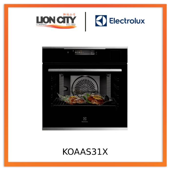 Electrolux KOAAS31X 60cm Built-In Single Oven - 70L Capacity, UltimateTaste 900 Technology for Perfect Baking - Ideal for Home Kitchens & Professional Chefs