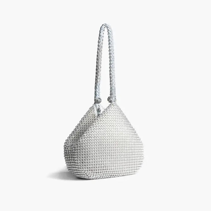 Elegant Kiss Me Rhinestone Clutch Purse for Women - Sparkly Evening Bag for Parties, Weddings & Special Occasions
