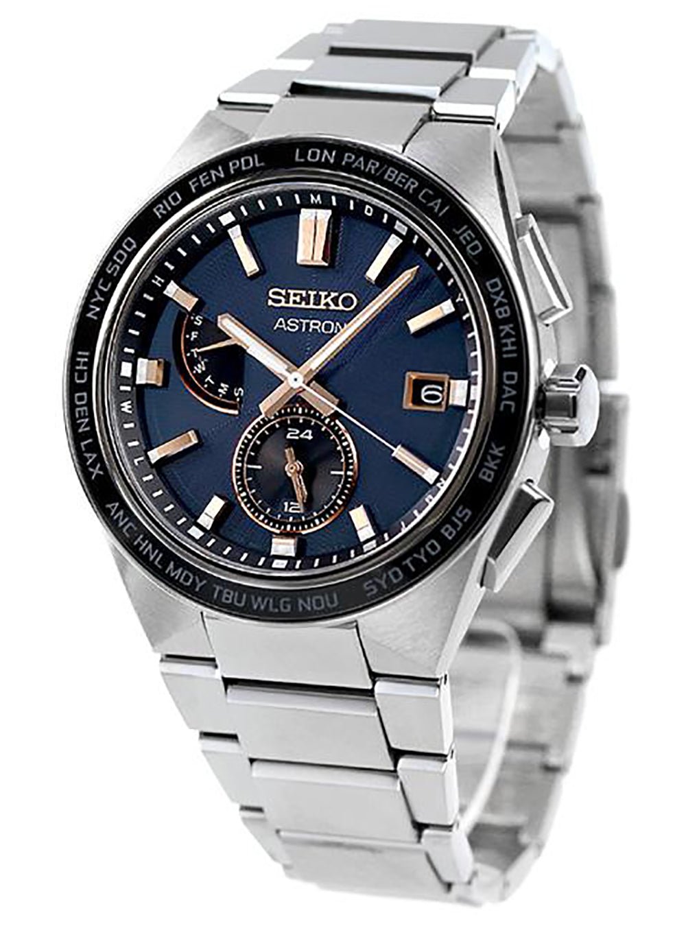 SEIKO ASTRON NEXTER GPS Solar Watch SBXY053 - Japanese Made JDM Luxury Timepiece for Men | Perfect for Business, Travel & Outdoor Adventures