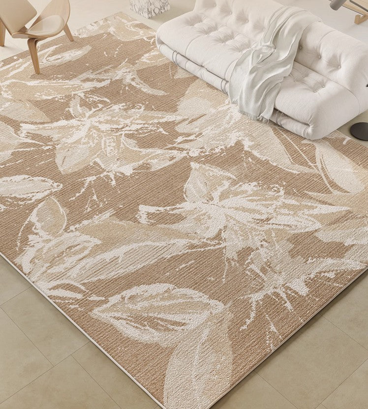 French Style Modern Area Rugs - Soft Contemporary Floral Design for Bedroom, Living Room & Dining Room | Home Decor, Interior Design Accent