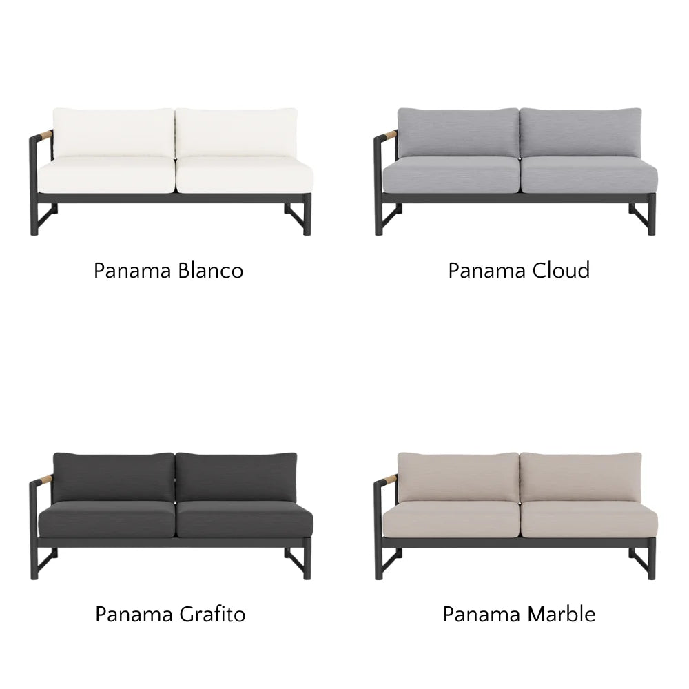 Breeze XL Outdoor 2-Seat Patio Sofa with Left Armrest - Perfect for Backyard, Garden, and Poolside Relaxation