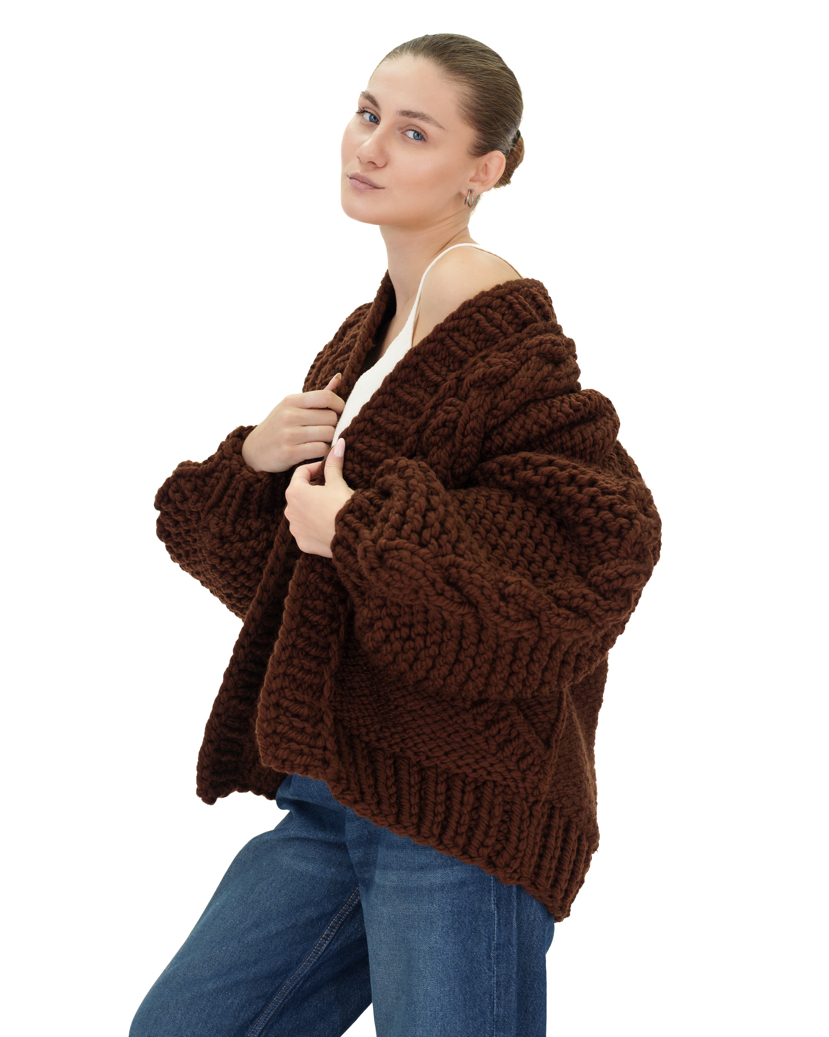 Stylish Braided Pocket Cardigan for Women - Soft Knit Open Front Sweater | Perfect for Fall, Winter & Layering Outfits
