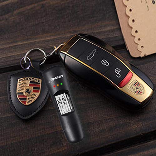 GREENWON Professional Breathalyzer & Alcohol Tester - Portable Mini Drug Test Device with Titanium Gray Finish | Accurate BAC Detection for Personal, Workplace & Road Safety Use