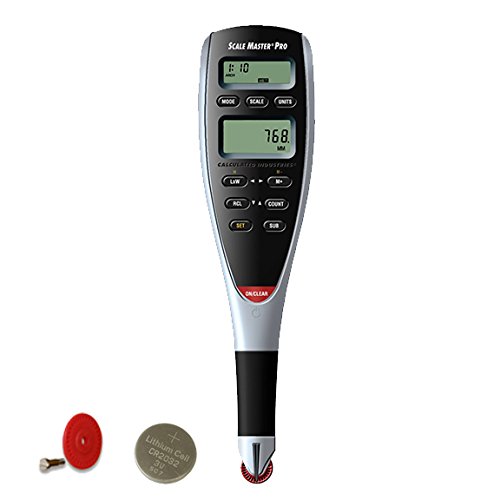 Calculated Industries 6025 Scale Master Pro Digital Plan Measure Tool - Free Extra Battery & Measuring Wheel Included | Perfect for Architects, Engineers & Construction Professionals