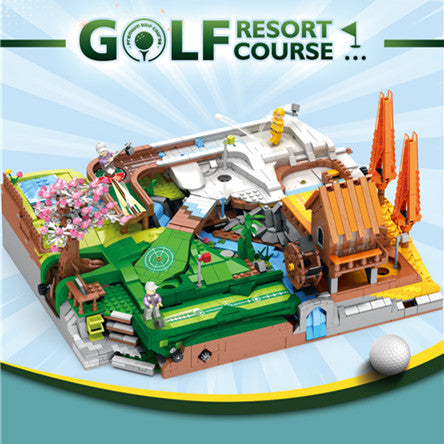 3022PCS JuHang 86017 Golf Course Resort Building Blocks Set - Creative DIY Construction Toy for Adults & Kids - Perfect for Home Decoration, Gift Giving & Educational Play