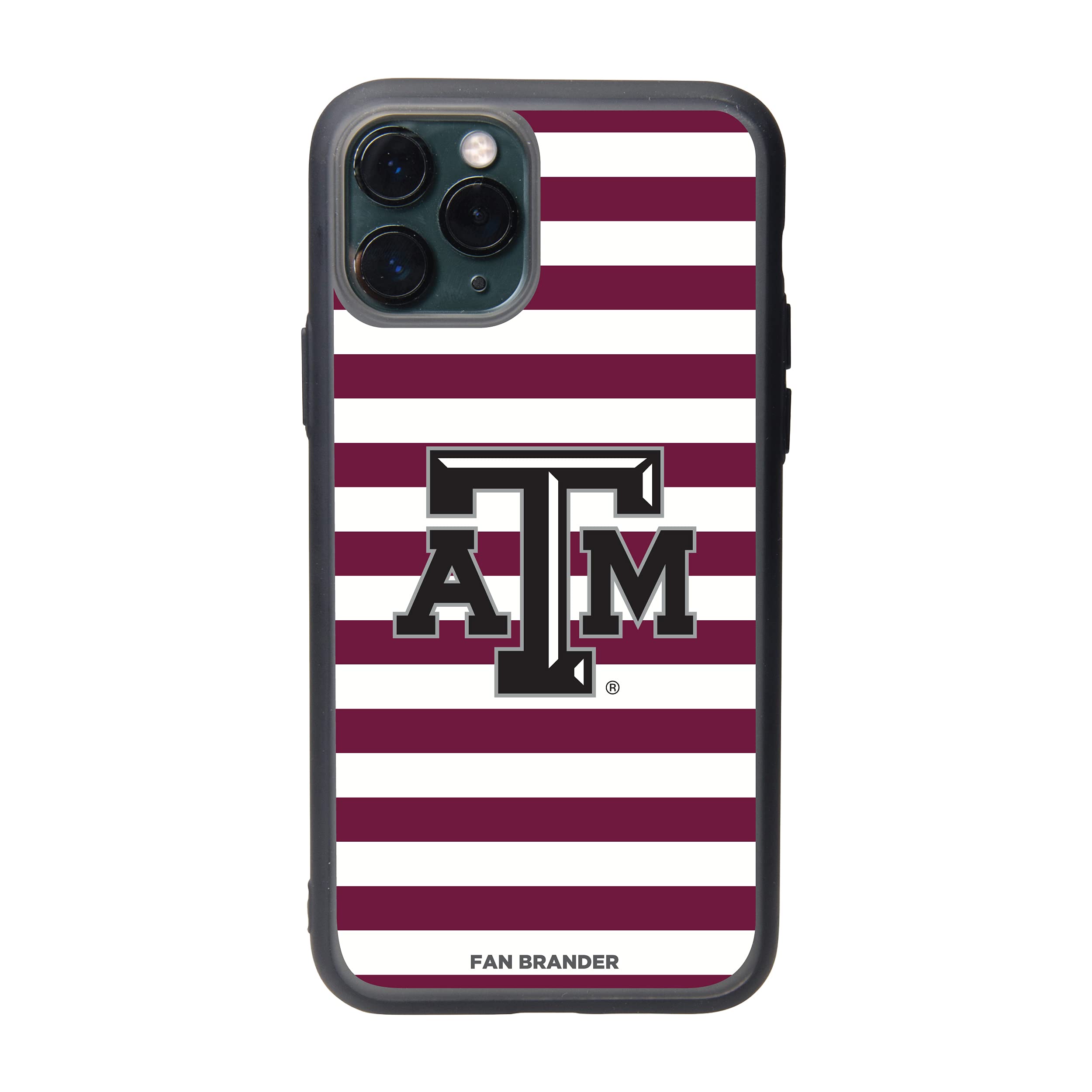 NCAA Team Logo Phone Case with Stripes Design - Durable Protective Cover for iPhone & Samsung - Perfect for Game Day & School Spirit