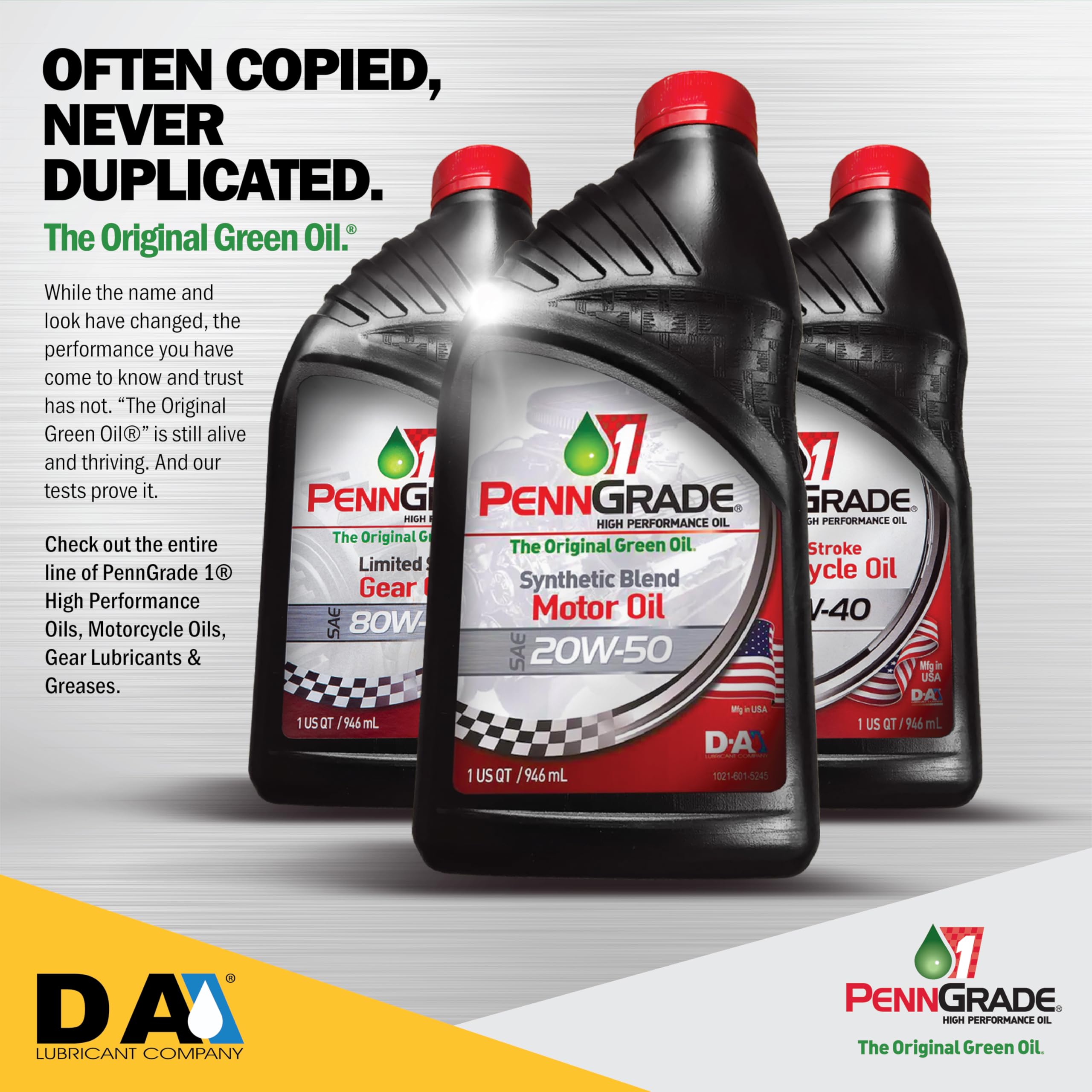 **PENN GRADE 1 Monograde High Performance Oil SAE 30 - 1 Quart (12 Pack) - Ideal for Classic Cars, Motorcycles & Small Engines**