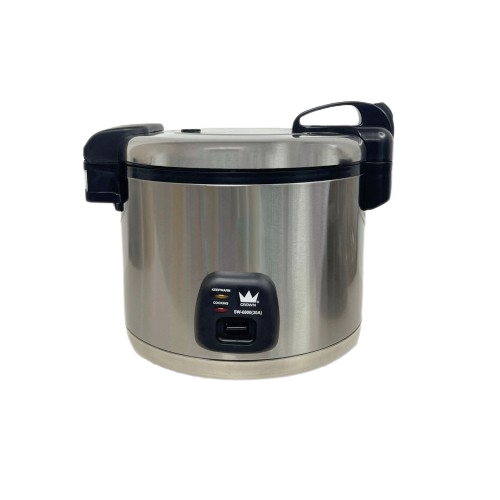 Crown SW 6800 6L/6 Liter Keep Warm Rice Cooker - Perfect for Home, Office & Dorm Use | Fast Cooking & Automatic Warming | Ideal for Rice, Soup & Slow Cooking