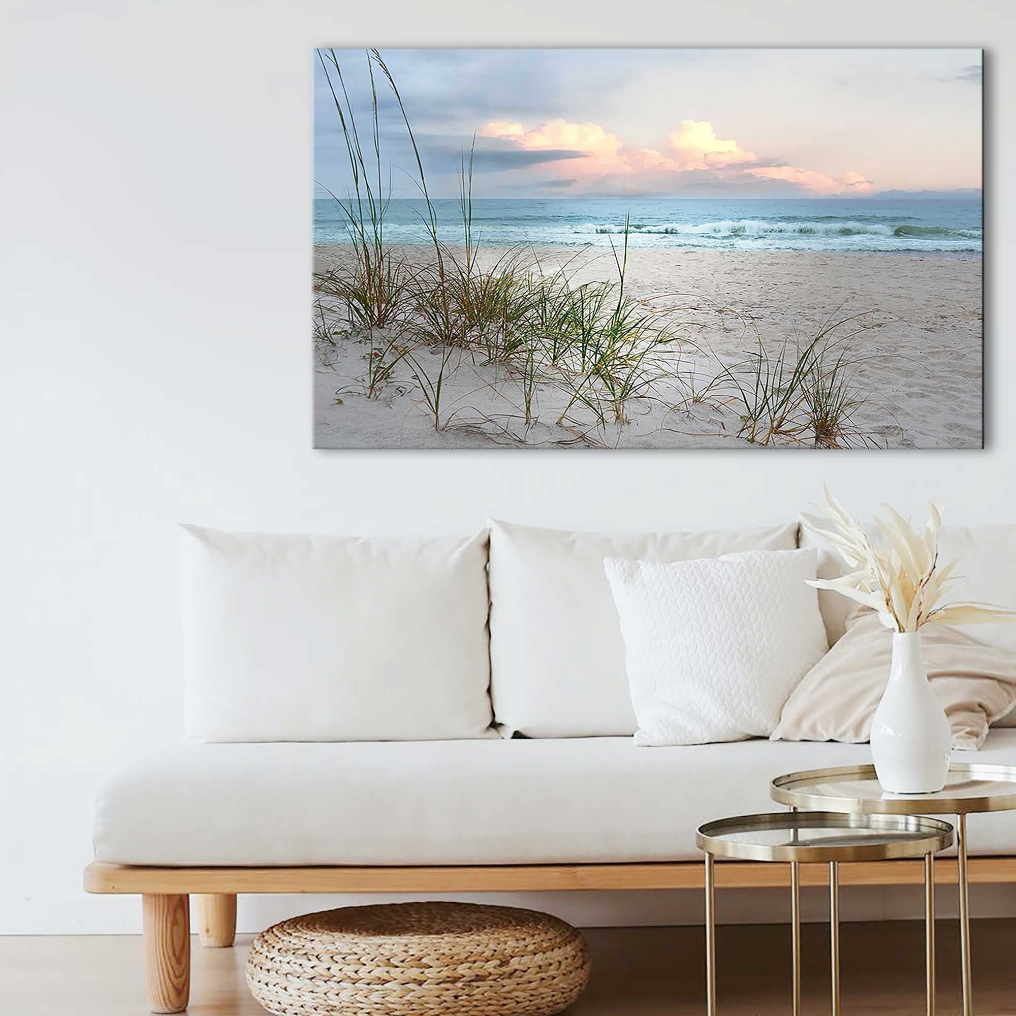 Beach Driftwood Canvas Wall Art - Coastal Decor for Living Room, Bedroom & Office - Nature Inspired Home Decor for Beach House & Seaside Themed Spaces