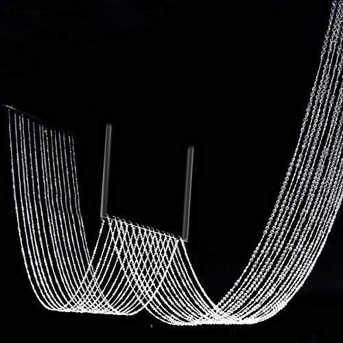 15ft Iridescent Crystal Beaded Curtain - Wedding Backdrop & Party Decor