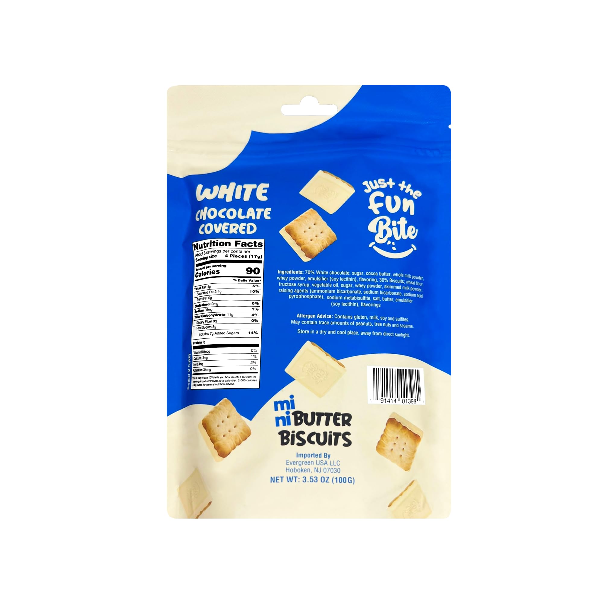 Just The Fun Part Mini Butter Biscuits Bites - Crunchy Snack, Resealable Bag, 3.53 oz (Pack of 3) Variety Pack - Perfect for Lunchboxes, Office Snacks & On-The-Go Treats