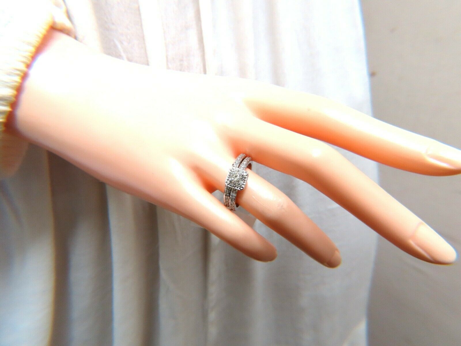 0.40 Carat Diamond Solitaire Ring & Wedding Band Set in 14K Gold - Perfect for Engagement, Anniversary & Bridal Jewelry Gifts