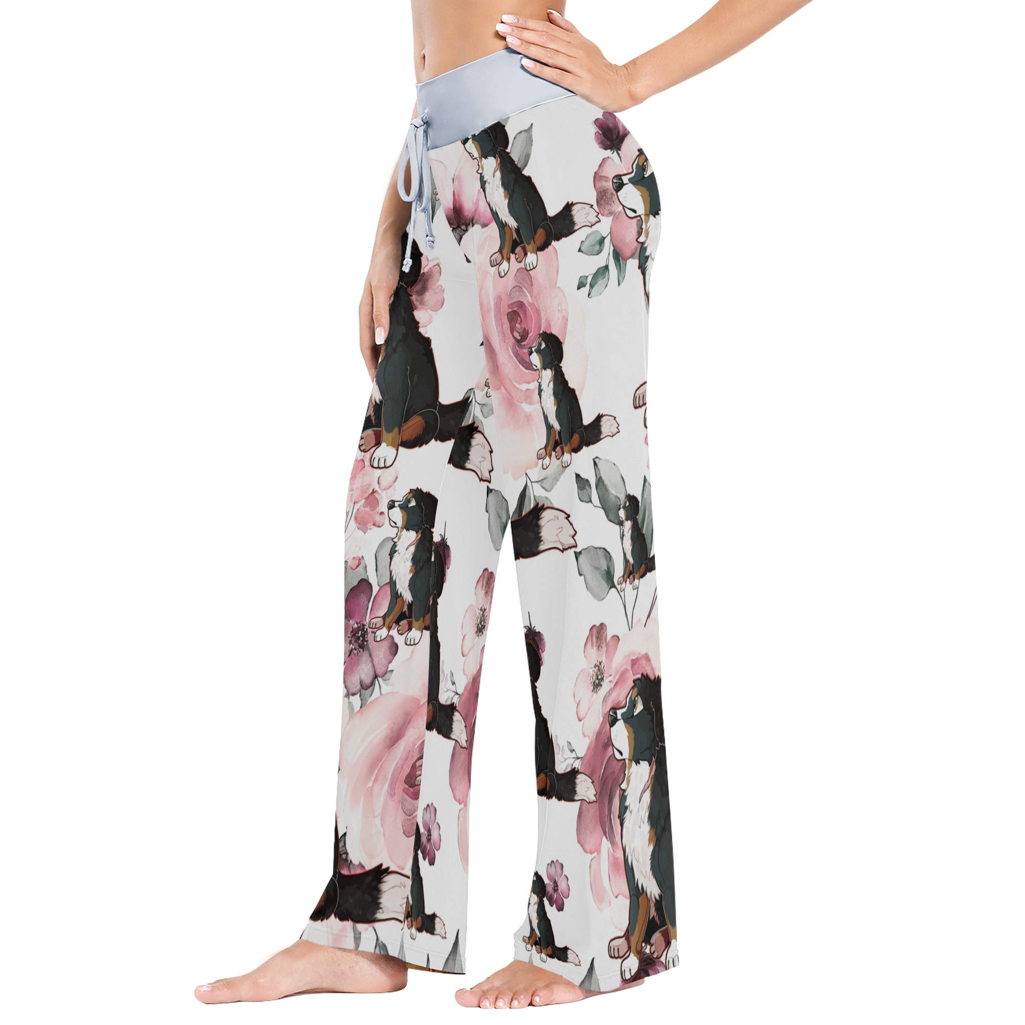 Women's Loose Casual Comfy Pajama Pants with Drawstring - Wide Leg Palazzo Lounge Pants for Sleep, Yoga & Home Relaxation | Soft Breathable Fabric