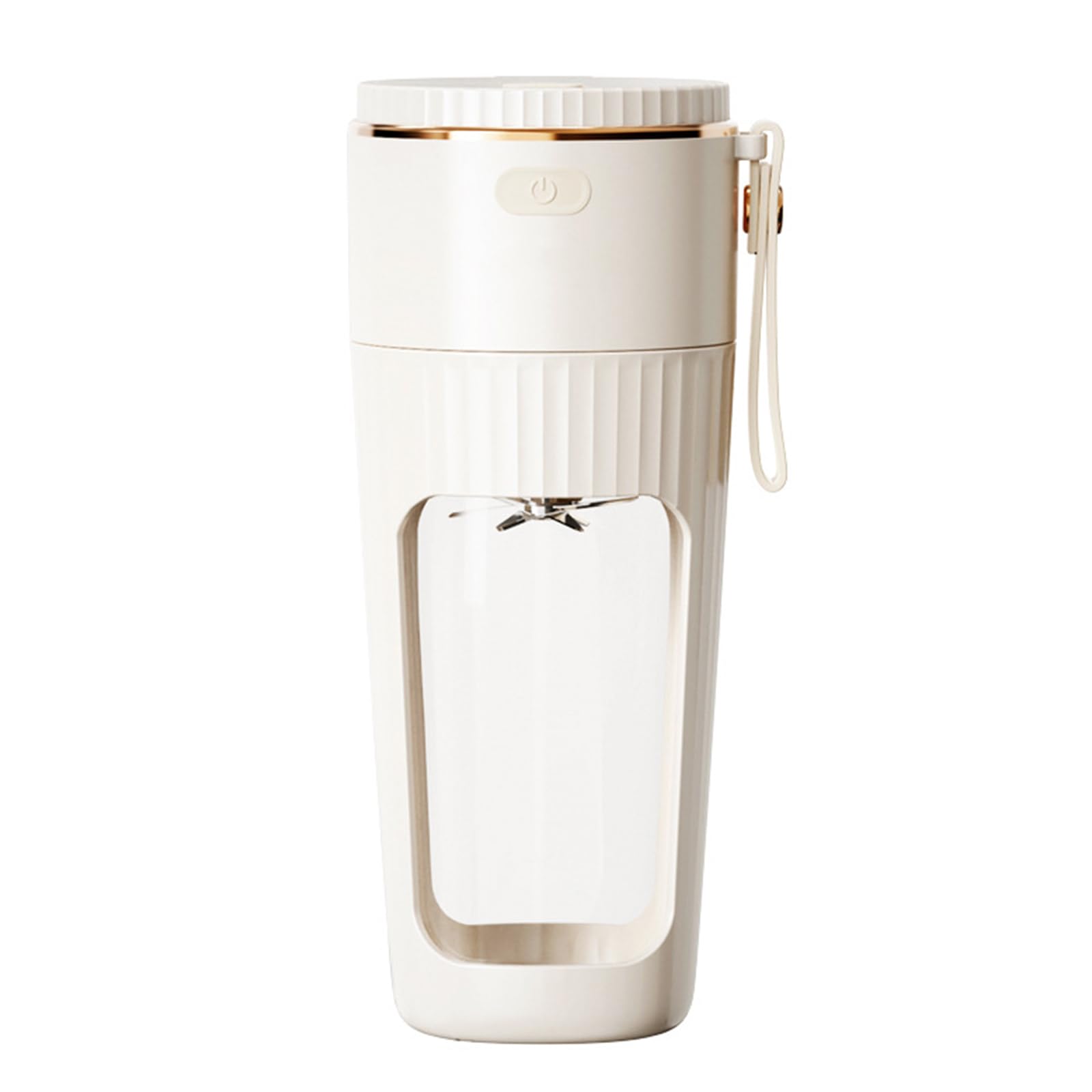 Portable USB Rechargeable Blender - 340ml Mini Personal Blender for Shakes, Smoothies & Juices with 10 Stainless Steel Blades - Perfect for Kitchen, Gym, Travel & Outdoor Activities - White