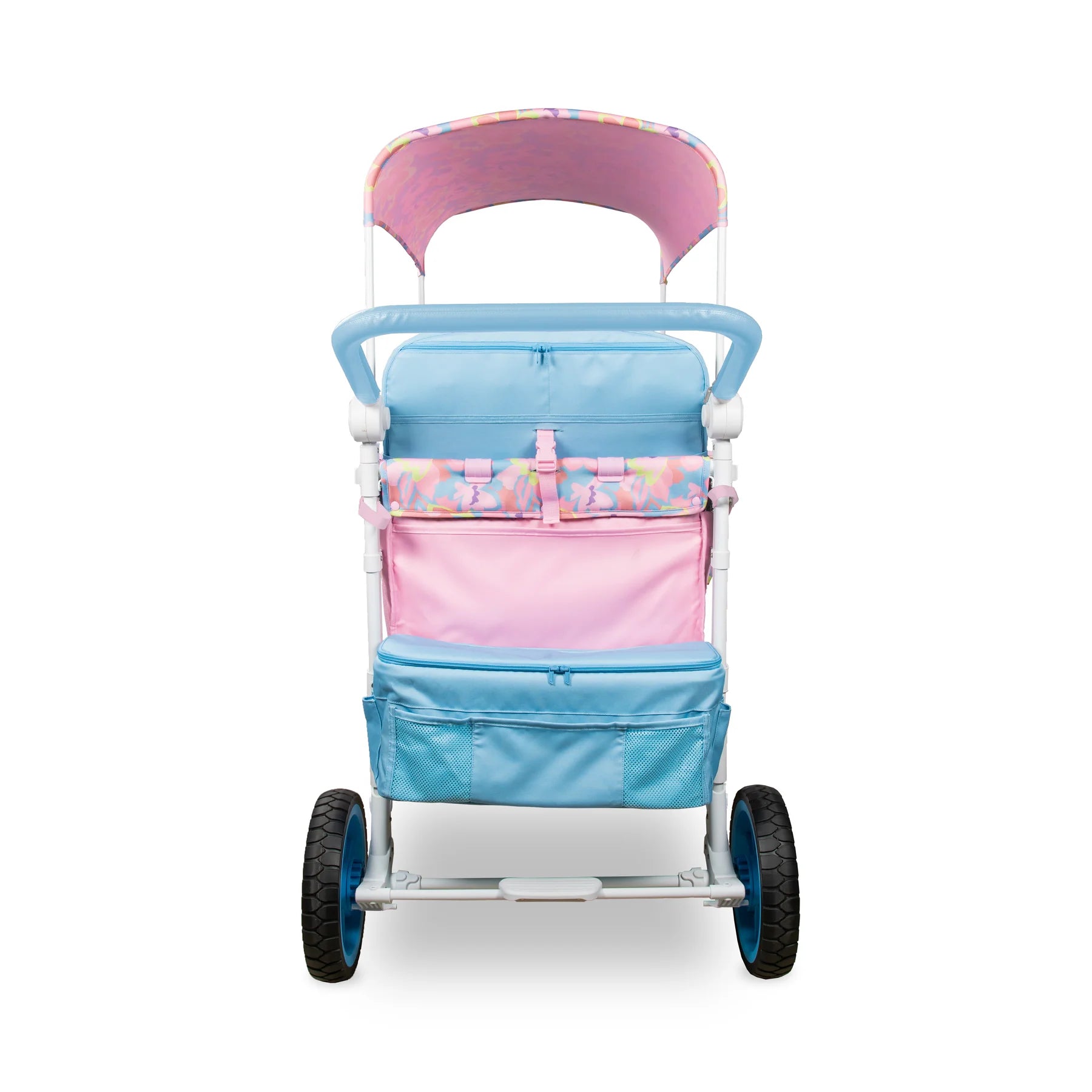 WonderFold W4 Petal Pop Stroller Wagon - Limited Edition Baby Stroller & Wagon Hybrid for Outdoor Adventures, Park Visits, and Beach Trips