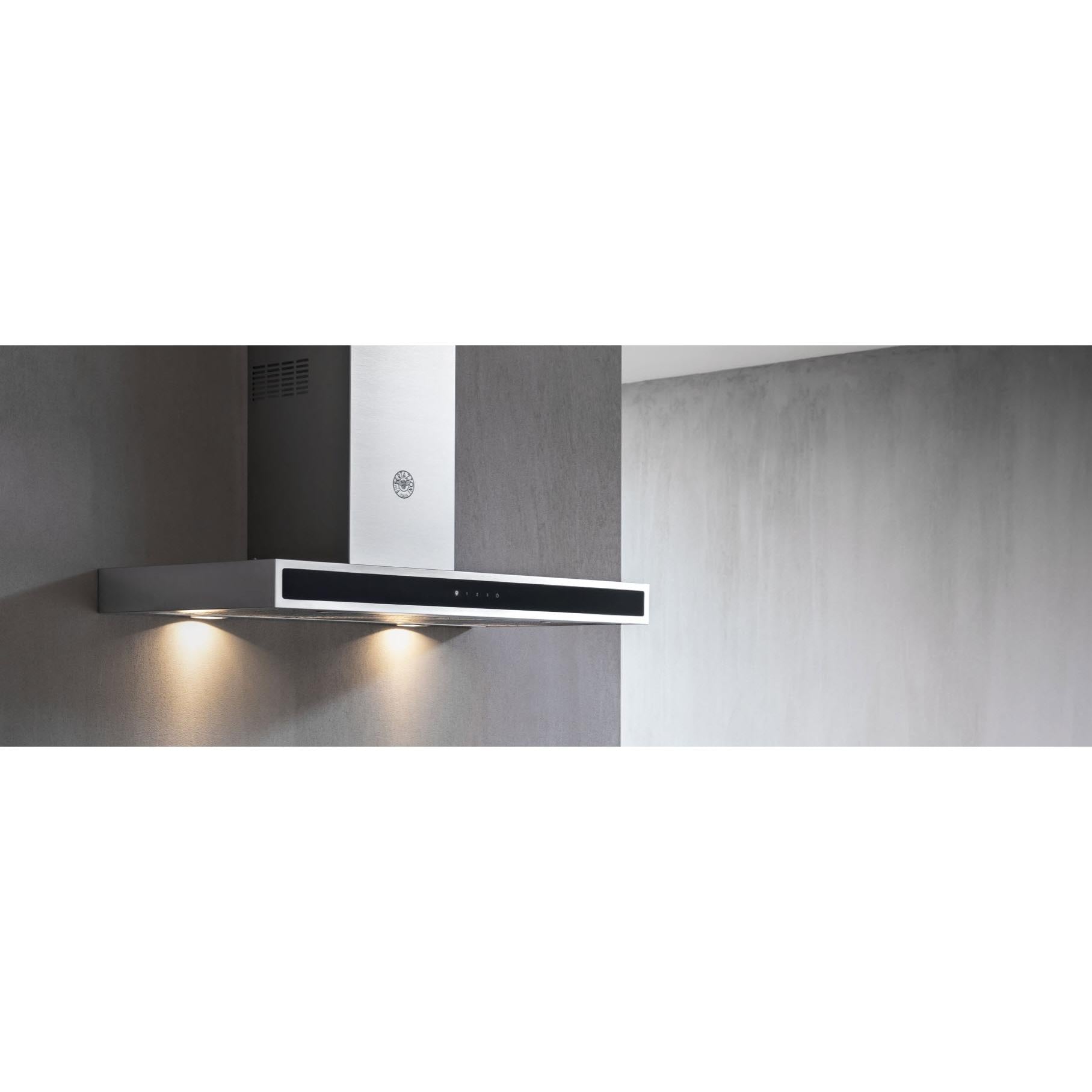 Bertazzoni 30 Inch Professional Series Wall Mount Range Hood with LED Lighting - Stainless Steel Kitchen Vent Hood for Home Cooking & Commercial Use