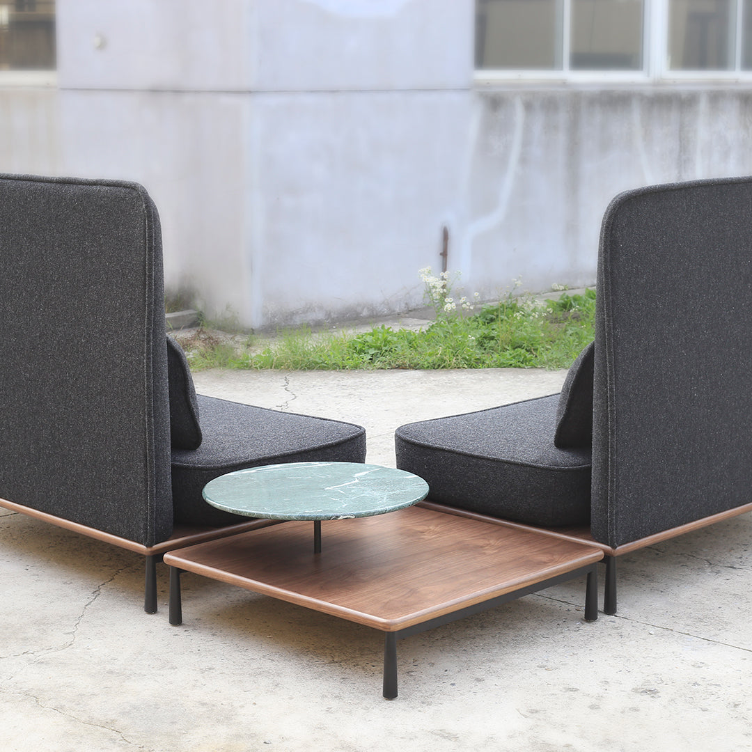 Modern Arc Coffee Table - Mid-Century Design, Solid Wood, Minimalist Living Room Furniture for Small Spaces - Perfect for Apartments, Lofts & Cozy Homes