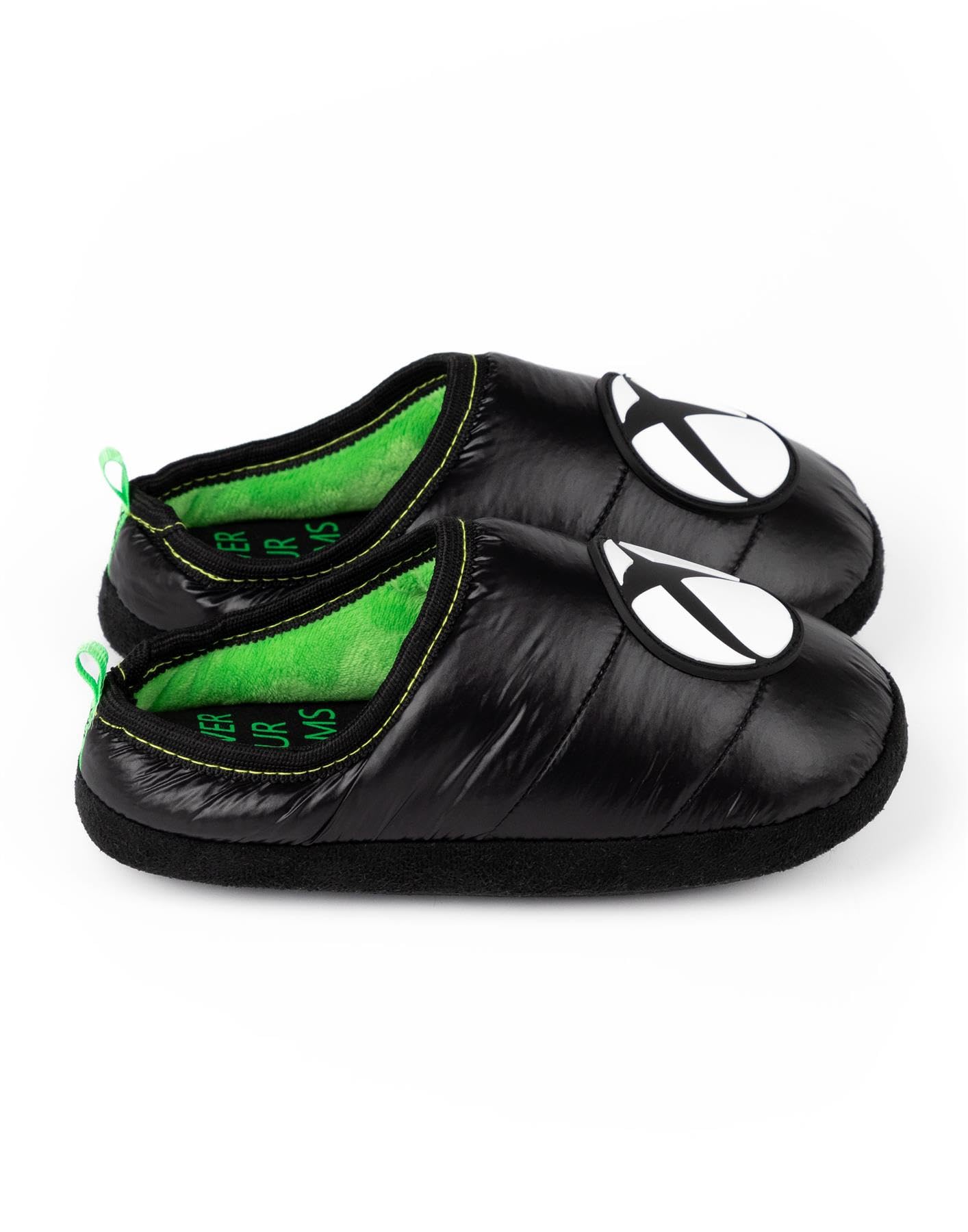Xbox Slippers for Boys, Kids & Teens - Green & Black Game Console Logo Slippers - Comfortable House Shoes for Gaming & Relaxation at Home
